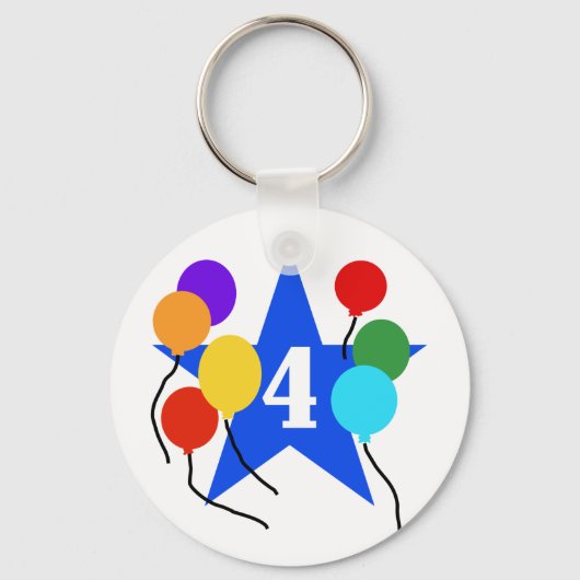 あなたはのスター4th誕生日Tシャツとギフト キーホルダー (正面)