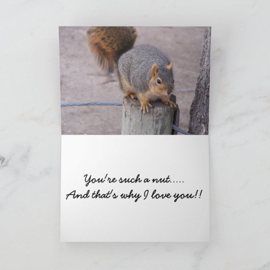 あなたはのナッツ カード (内部)