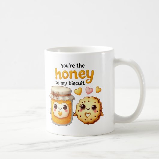 あなたはのハチミツ・トゥ・マイ・ビスケット – コーヒーマグカップ (右)
