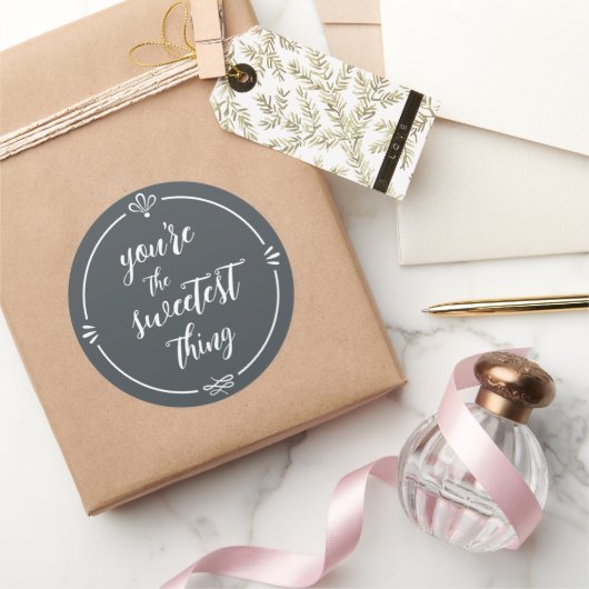 あなたはのバレンタインの最も甘いもの ラウンドシール (ギフト)