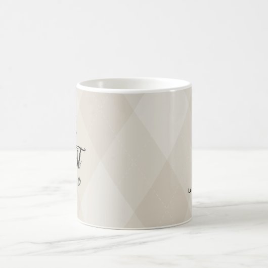 あなたはのバレンタインデーアーガイルス コーヒーマグカップ (中央)