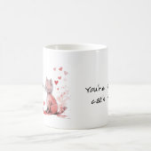 あなたはのバレンタイン猫の鳴き声 コーヒーマグカップ (中央)