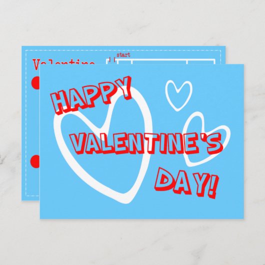 あなたはのバレンタイン シーズンポストカード (正面/裏面)