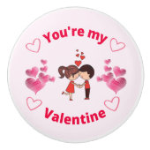 あなたはのバレンタイン セラミックノブ (正面)