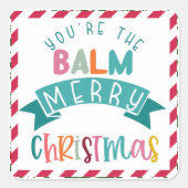 あなたはのバーム陽気なクリスマスプレゼントのノートカード スクエアシール (正面)