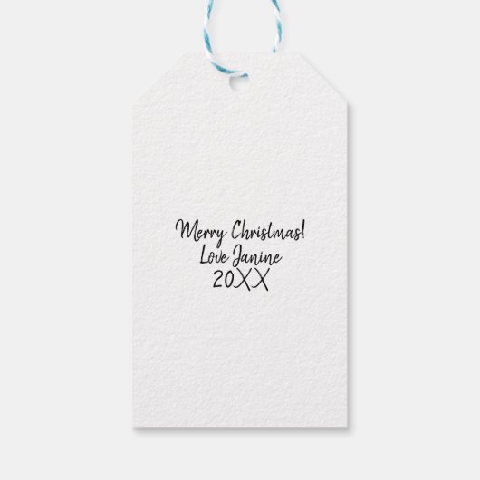 あなたはのパフ素晴らしィン ギフトタグ (裏面)