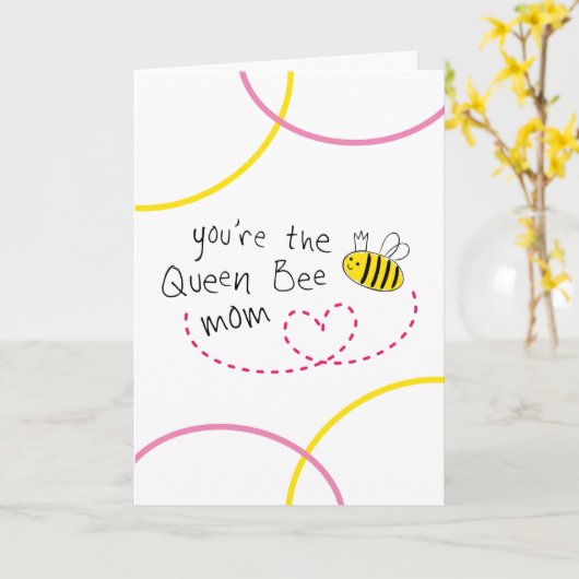 あなたはのビーママの日 カード (黄色い花)