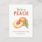 あなたはのピーチキッズスクールバレンタインデーのカード エンクロージャーカード (正面)