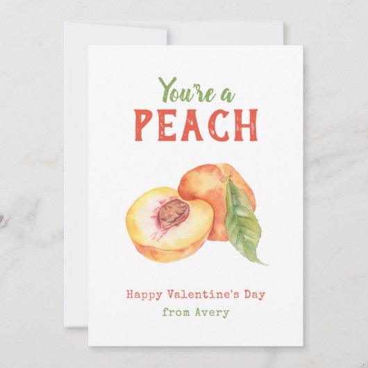 あなたはのピーチキッズスクールバレンタインデーのカード シーズンカード (正面)