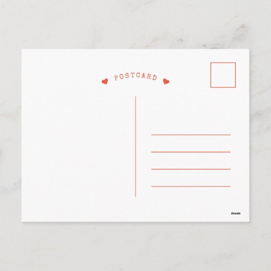 あなたはのピーチキッズ写真バレンタインデーのはがき シーズンポストカード (裏面)