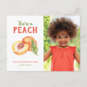 あなたはのピーチキッズ写真バレンタインデーのはがき シーズンポストカード (正面)