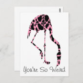 あなたはのフラミンゴの牛の風変わり斑点 ポストカード (正面/裏面)