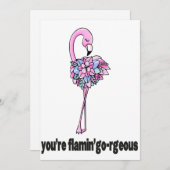 あなたはのフラミン・ゴー・ゴー・ホリデー・カード シーズンカード (正面/裏面)