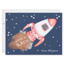 あなたはのブラスト宇宙ロケットバレンタインカード