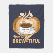 あなたはのブルワーおもしろいルCoffee Gag フリースブランケット (正面)
