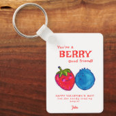 あなたはのベリーグッドフレンドスウィートバレンタインの写真 キーホルダー (正面)