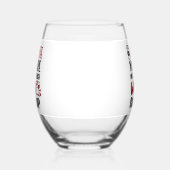 あなたはのベンチワインのスーツの上のコーおもしろいヒー ステムなしワイングラス (左)