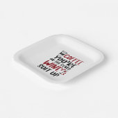 あなたはのベンチワインスーツのコーヒーおもしろい ペーパープレート (傾斜あり)