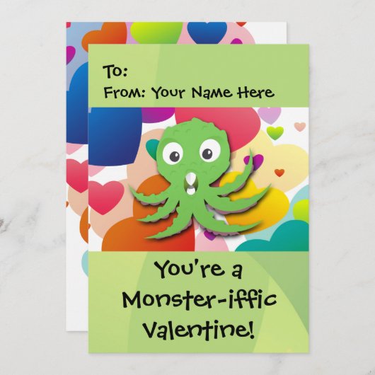 あなたはのモンスターフィフィフィフィフィックバレンタイン5x7 シーズンカード (正面/裏面)