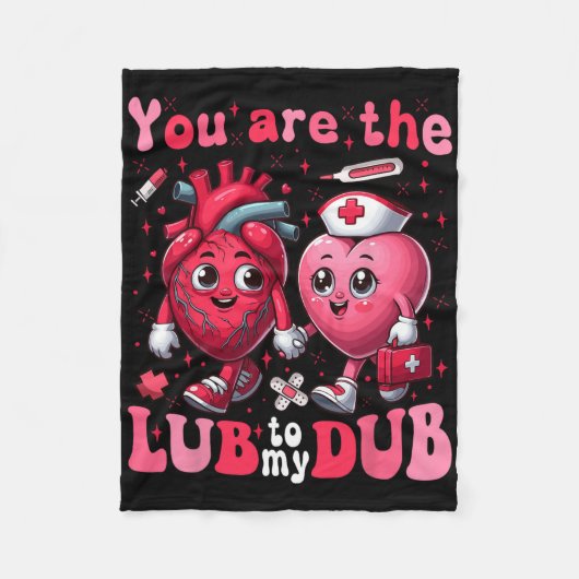 あなたはのルベミーダブクヴィクナースバレンタインカ フリースブランケット (正面)