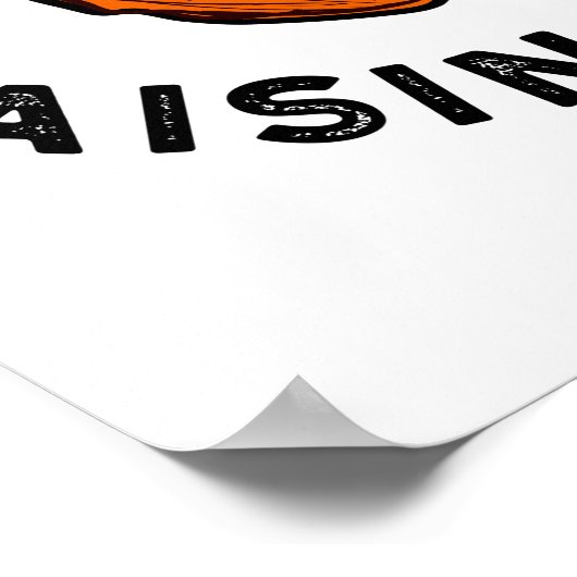 あなたはのレーズンIスマイルおもしろいフードパン ポスター (角)