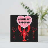 あなたはのロブスターおもしろい記念日カード カード (スタンド正面)