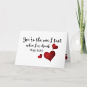 あなたはのワンバおもしろいンタイン引用文 シーズンカード (正面)