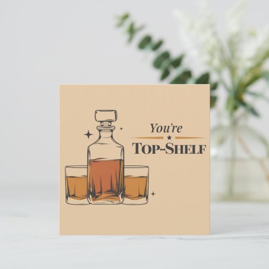 あなたはの上棚旧おもしろいパパファッションド誕生日 招待状 (スタンド正面)