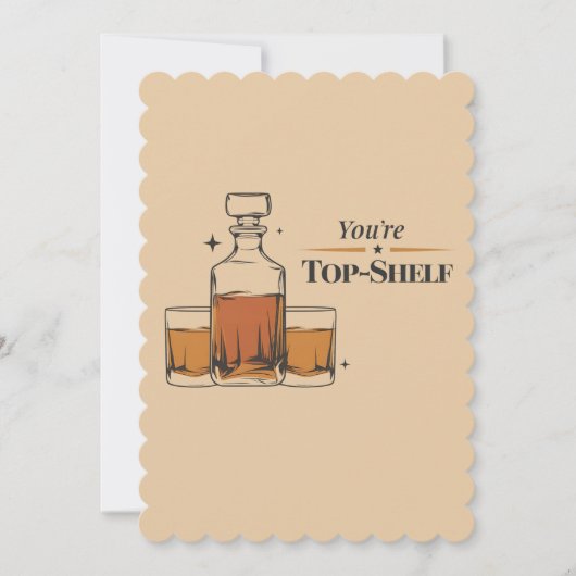 あなたはの上棚旧おもしろいパパファッションド誕生日 招待状 (正面)