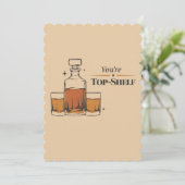 あなたはの上棚旧おもしろいパパファッションド誕生日 招待状 (スタンド正面)