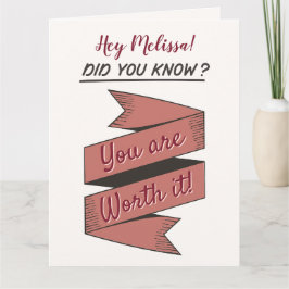 あなたはの価値/プランナー/自己気に カード