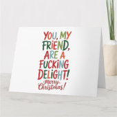 あなたはの冷たい喜びメリークリスマスBFF カード (正面)