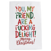 あなたはの冷たい喜びメリークリスマスBFF ミディアムペーパーバッグ (正面)