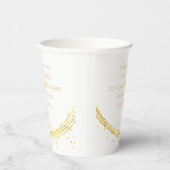 あなたはの卒業式よりも考え金ゴールドクロス 紙コップ (右)