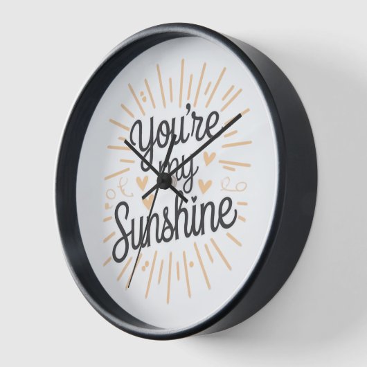 あなたはの太陽 壁時計 (傾斜)