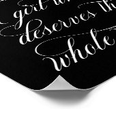 あなたはの女の子の感動的引用文 ポスター (角)