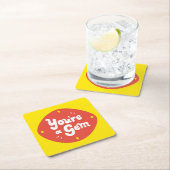 あなたはの宝石お洒落 – アペート・アート» スクエアペーパーコースター (インサイチュ)