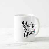 あなたはの宝石の二音コーヒーマグ コーヒーマグカップ (正面右)