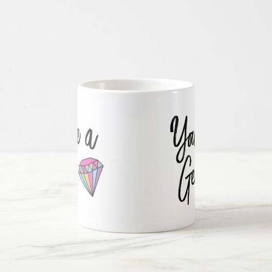 あなたはの宝石の二音コーヒーマグ コーヒーマグカップ (中央)