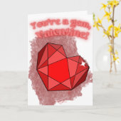 あなたはの宝石バレンタインデーのカード カード (黄色い花)