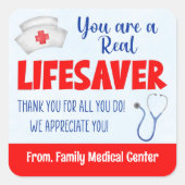 あなたはの実在救命ナースの評価 スクエアシール (正面)