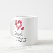 あなたはの恋しく思ピース名ギフトコーヒーマグ コーヒーマグカップ (正面左)