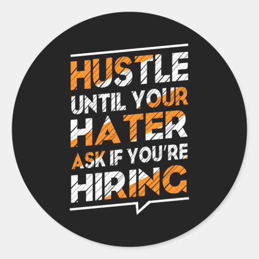 あなたはの採用頼をもし急いで ラウンドシール (正面)