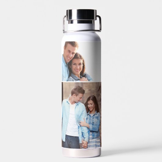 あなたはの最高のカスタム写真4枚の思い出 ウォーターボトル (背面)