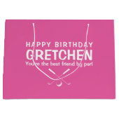 あなたはの最高のフレンドバイパー抱き枕 ラージペーパーバッグ (正面)