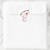 あなたはの最高のベア・イ・バレンタインデー スクエアシール (バッグ)