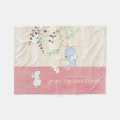 あなたはの最高のマイフレンドネズミカスタム フリースブランケット (正面(横))