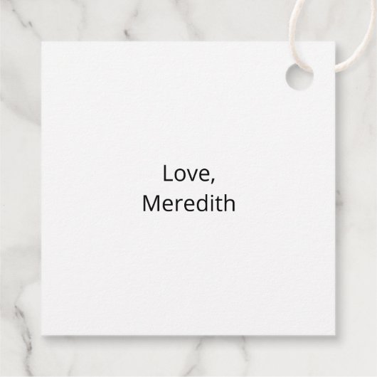 あなたはの最高の先生の贈り物 フェイバータグ (裏面)