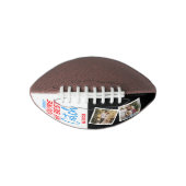 あなたはの最高の私のキャッチ2写真ミスター&ミセス・カップルの名前 アメリカンフットボール (正面)