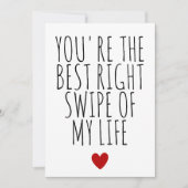 あなたはの最高の私の人生の愛の贈り物の右スワイプ シーズンカード (正面)